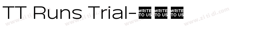 TT Runs Trial字体转换